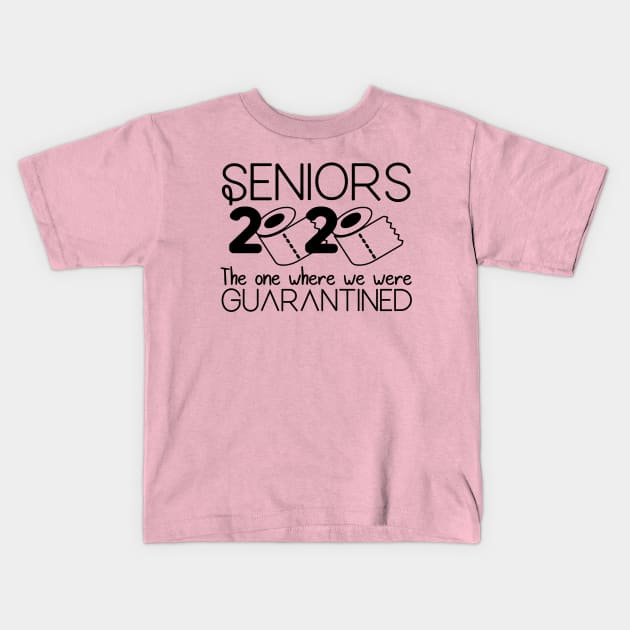 Seniors 2020 The One Where We Were Quarantined Kids T-Shirt by DragonTees